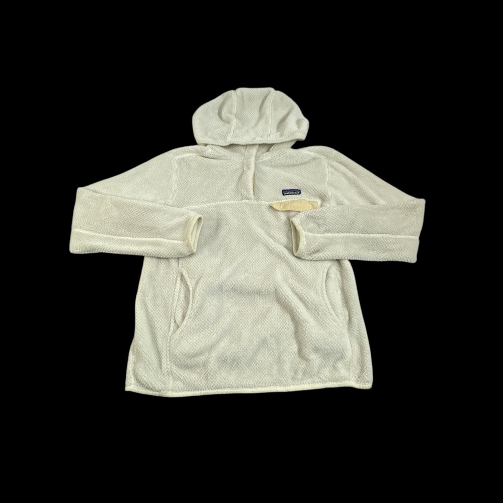 Patagonia Womens Medium Re-Tool Womens Snap-T Fleece Pullover Jacket Birch White